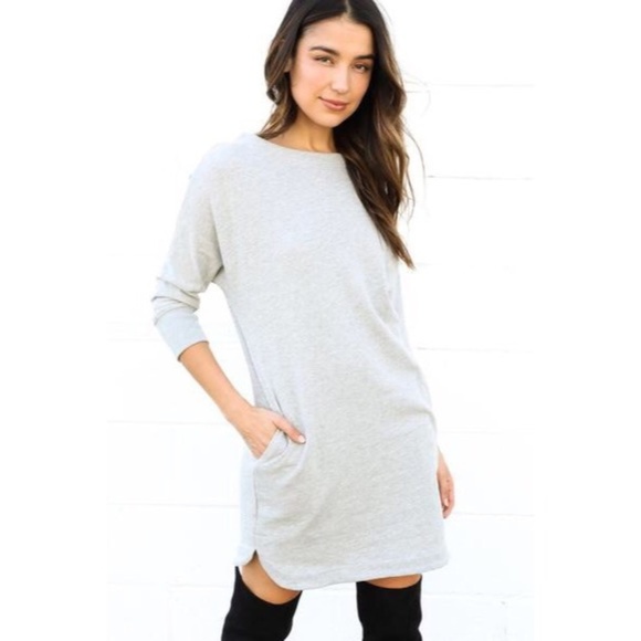 (NWOT) Comfy Sweatshirt Dress - Picture 2 of 5